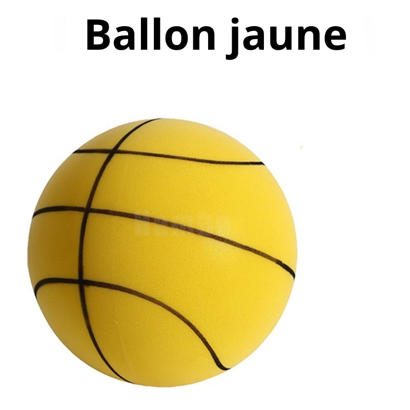 Ballon de basket jaune