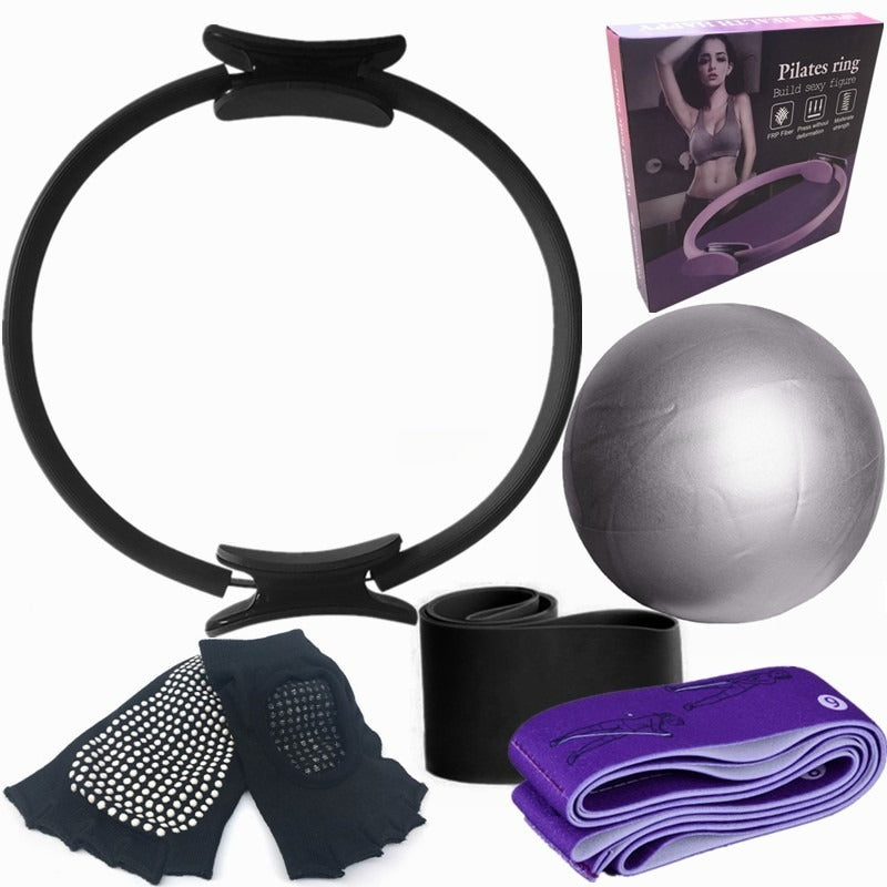 anneau pilates noir violet