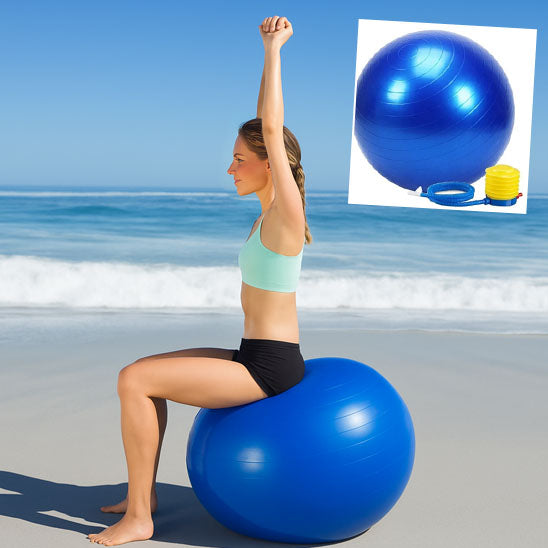 ballon yoga femme plage pompe