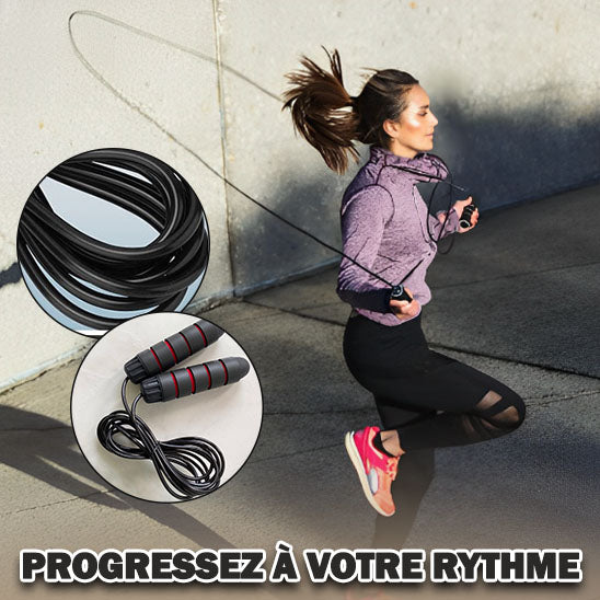 corde a sauter femme saute