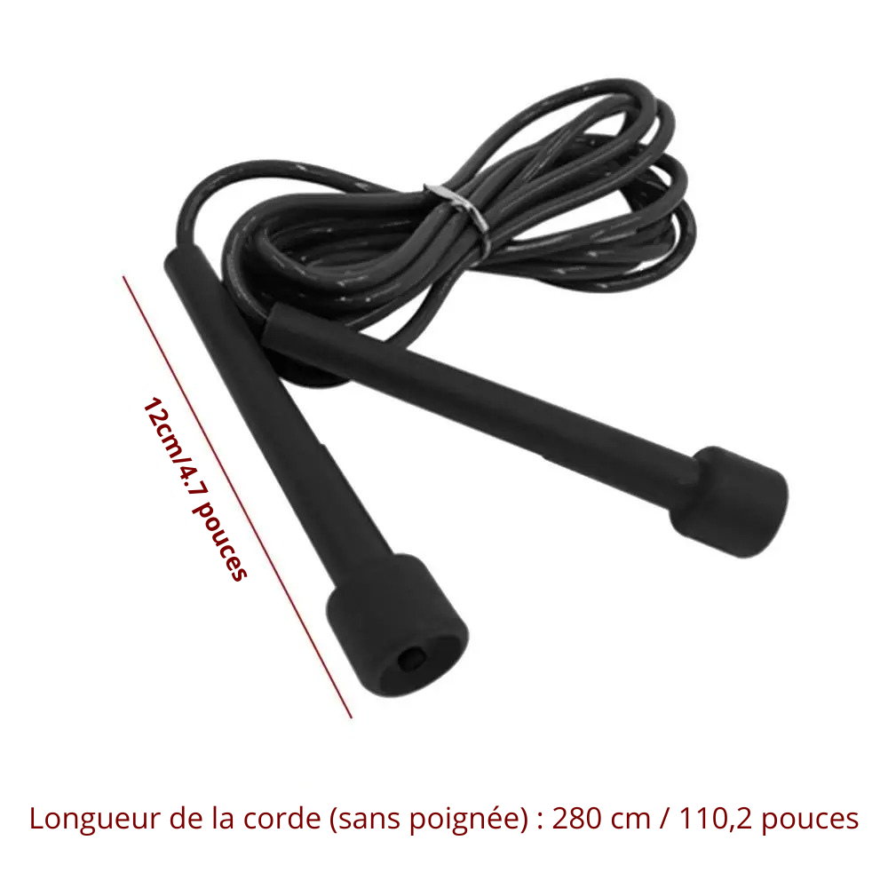 corde a sauter noire douze cm