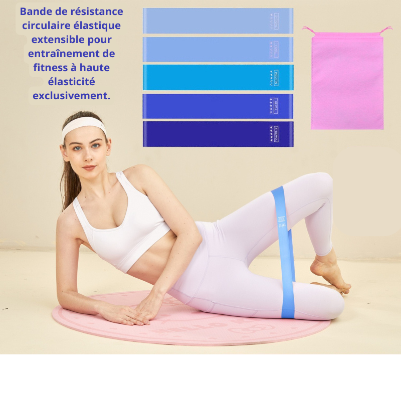Élastique musculation | Cinq niveaux