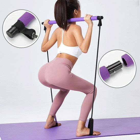 elastique musculation femme genou flechi dos