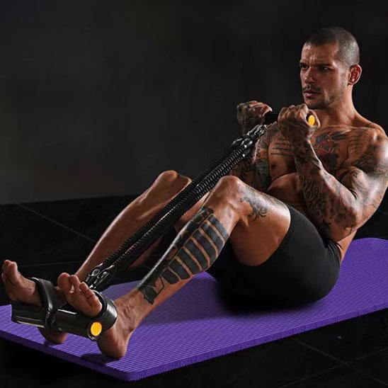 elastique musculation homme salle