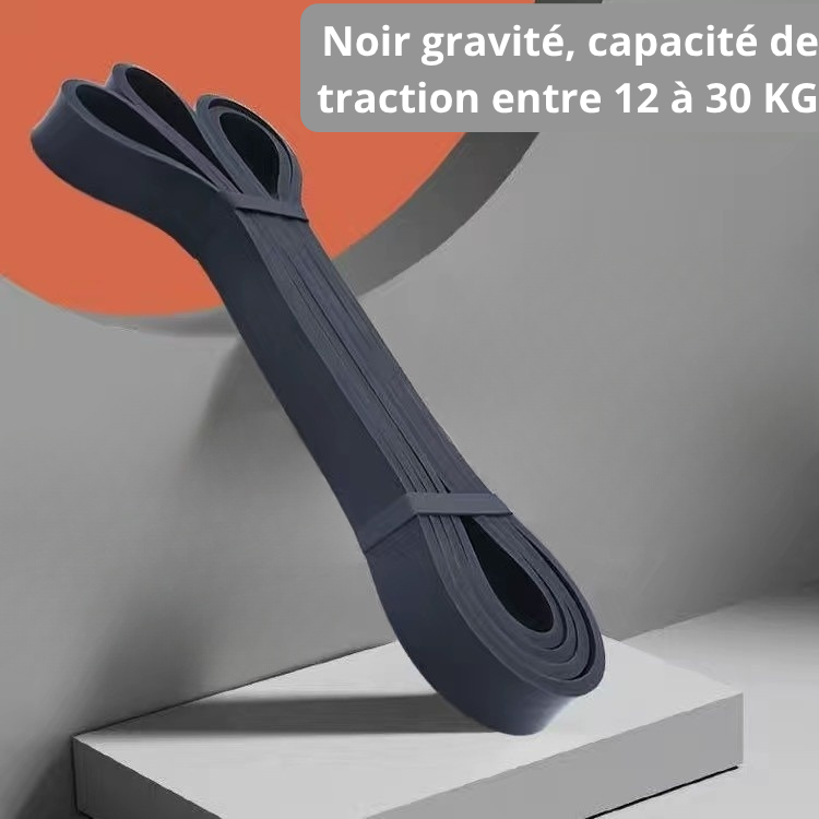 elastique musculation noir