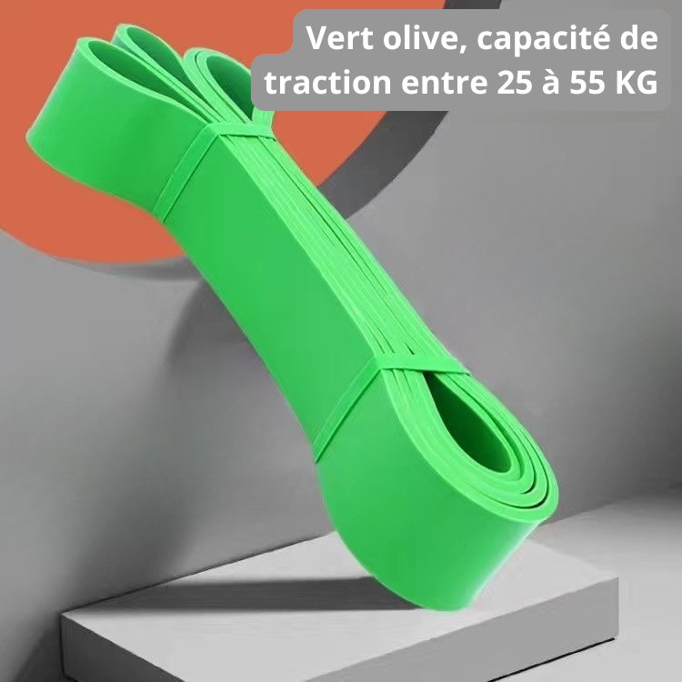elastique musculation vert
