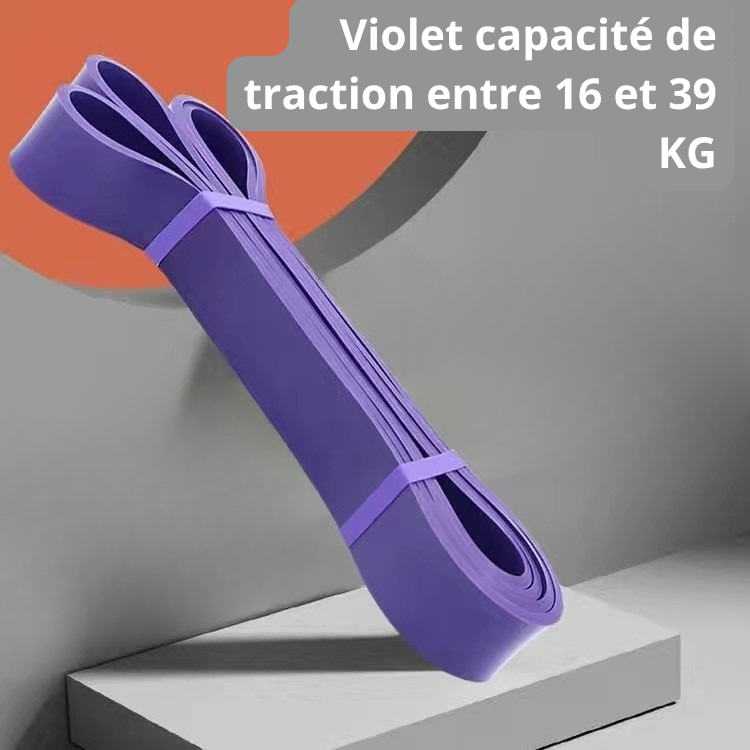 elastique musculation violet