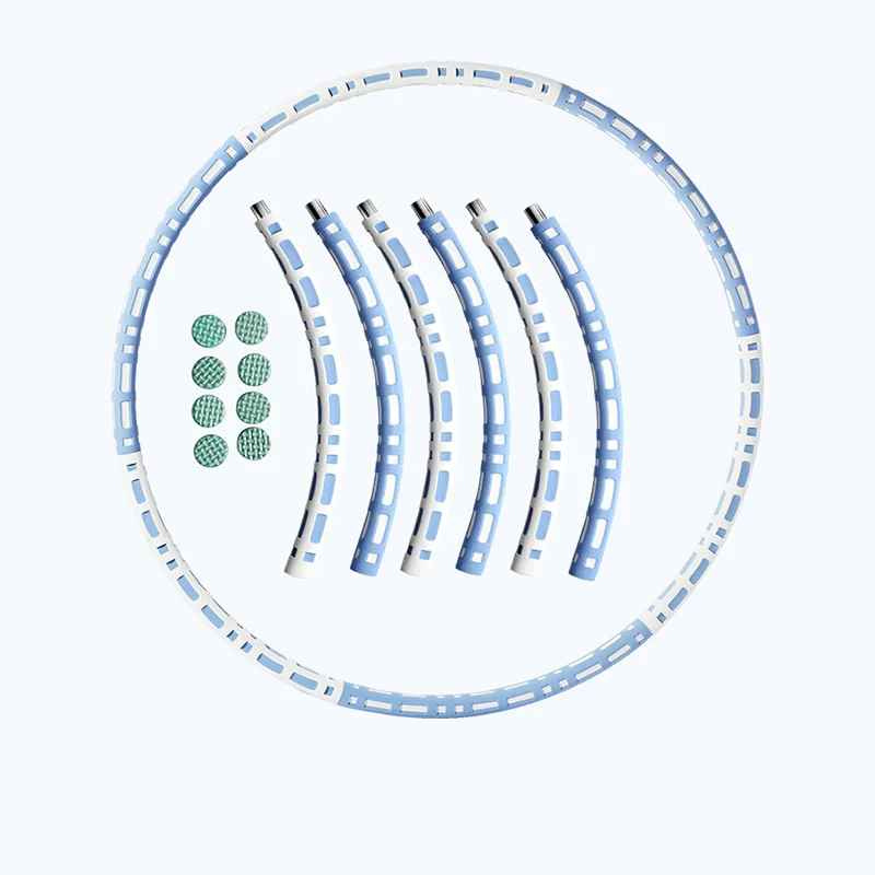 hula hoop bleu blanc