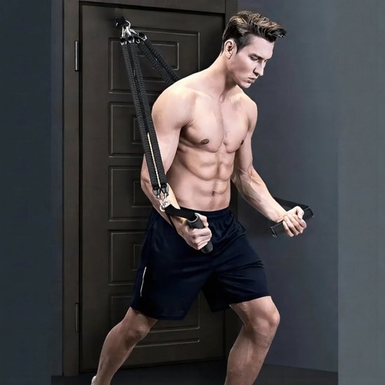 elastique musculation homme porte