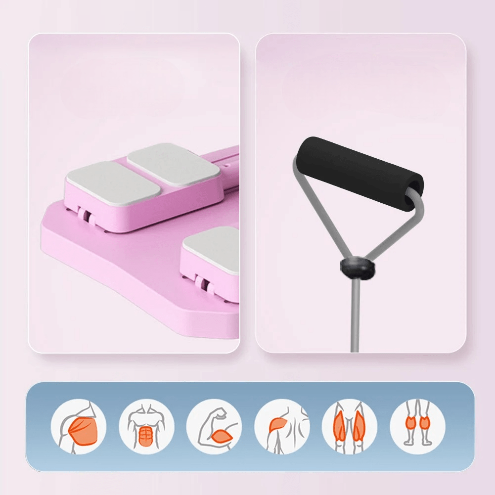 Exercice Abdominaux - AbdominalExerciseBoard™ - Rose Mauve