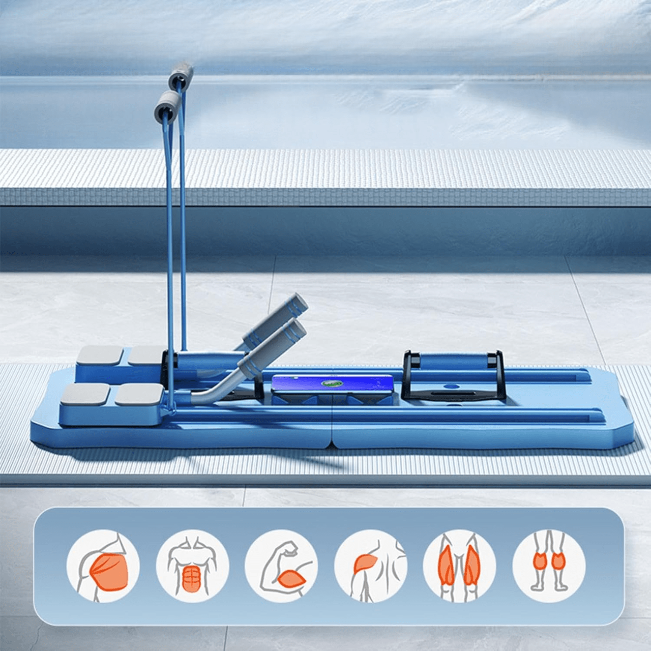 Exercice Abdominaux - AbdominalExerciseBoard™ - Bleu