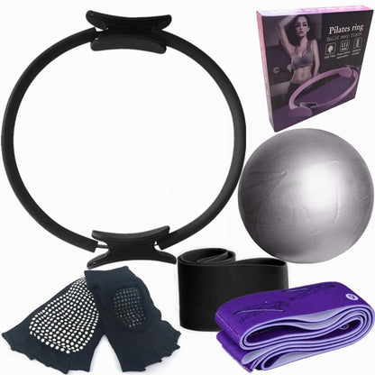 anneau pilates noir violet