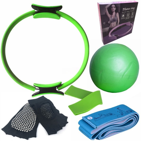 anneau pilates vert bleu