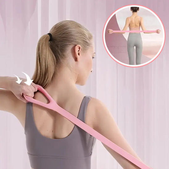 elastique musculation femme epaule arriere