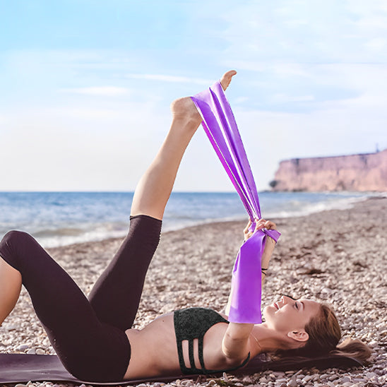 elastique musculation femme plage