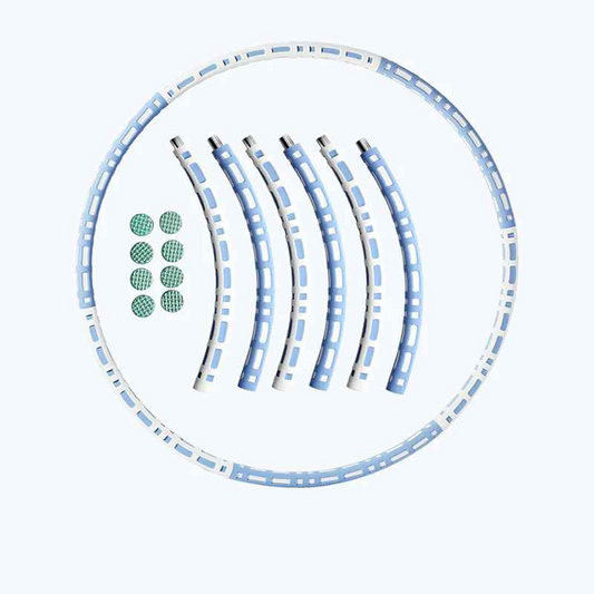 hula hoop bleu blanc