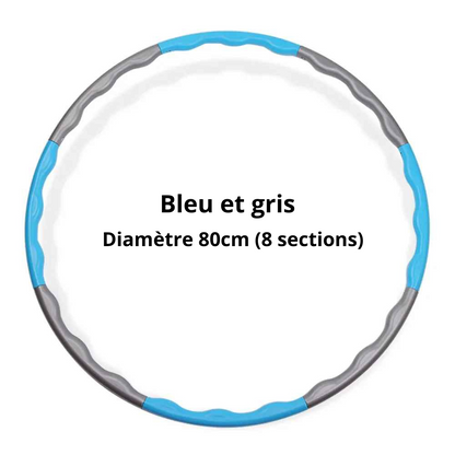hula hoop bleu gris