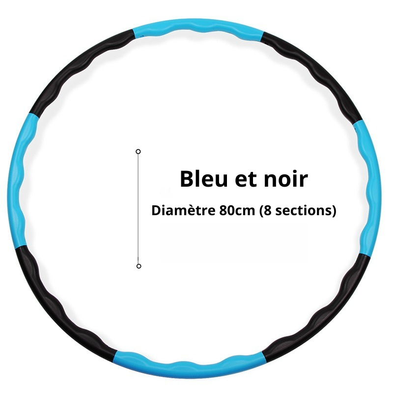 hula hoop bleu noir