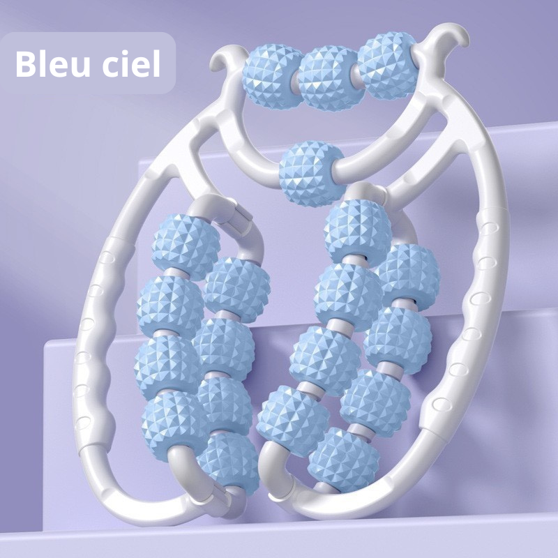 rouleau de massage bleu