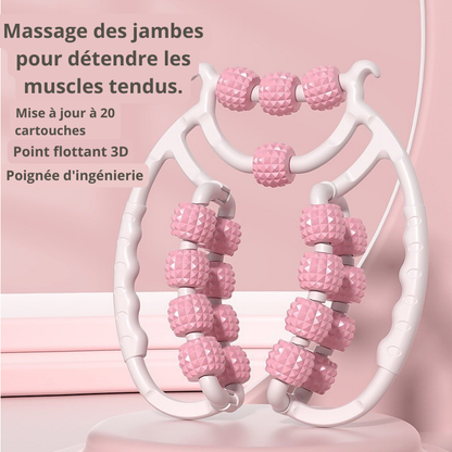 rouleau de massage rose