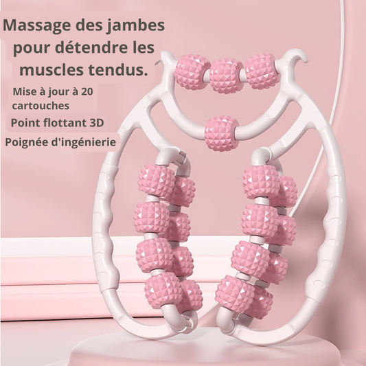 rouleau de massage rose