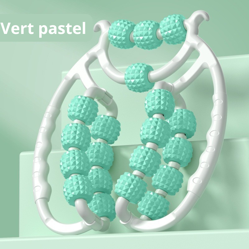rouleau de massage vert