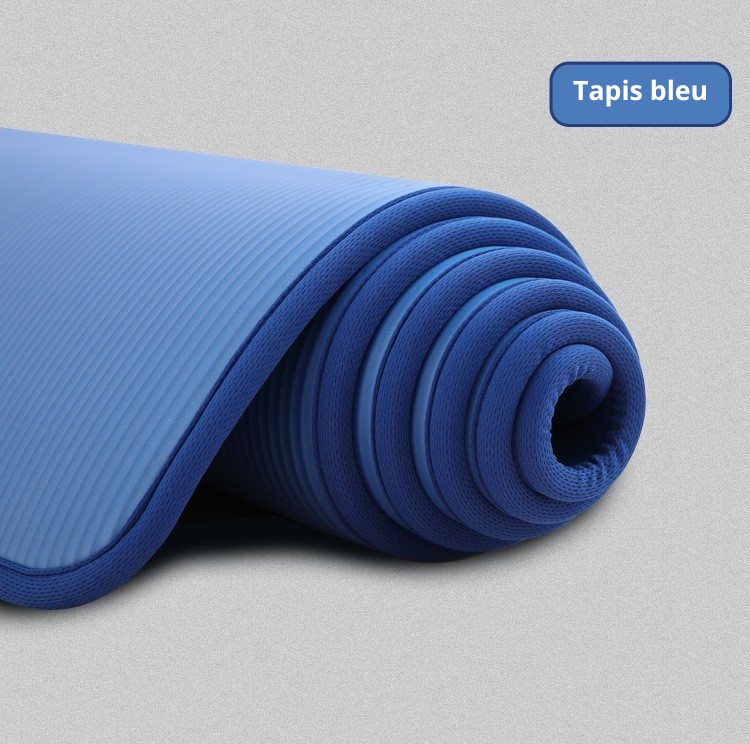 tapis de gym bleu