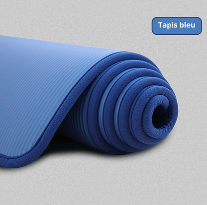 tapis de gym bleu