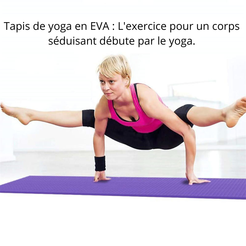 tapis de yoga femme grand ecart