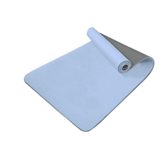 tapis yoga bleu